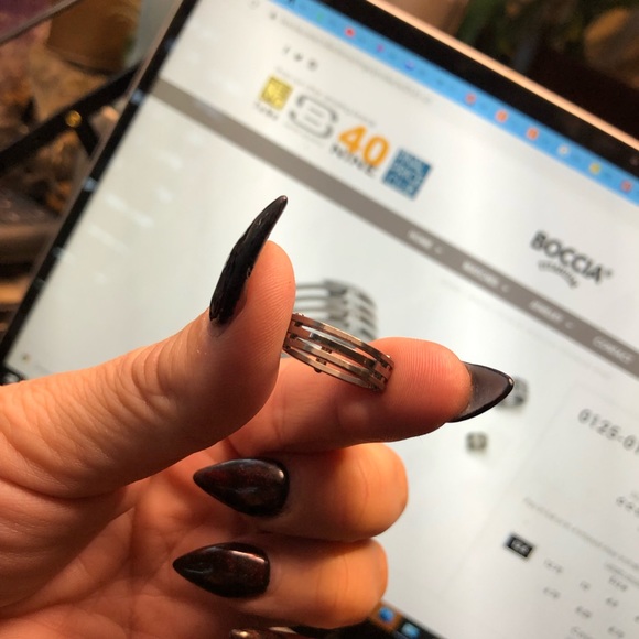 Boccia Titanium Ring industrial look elegant design size 4.25 - Picture 8 of 10